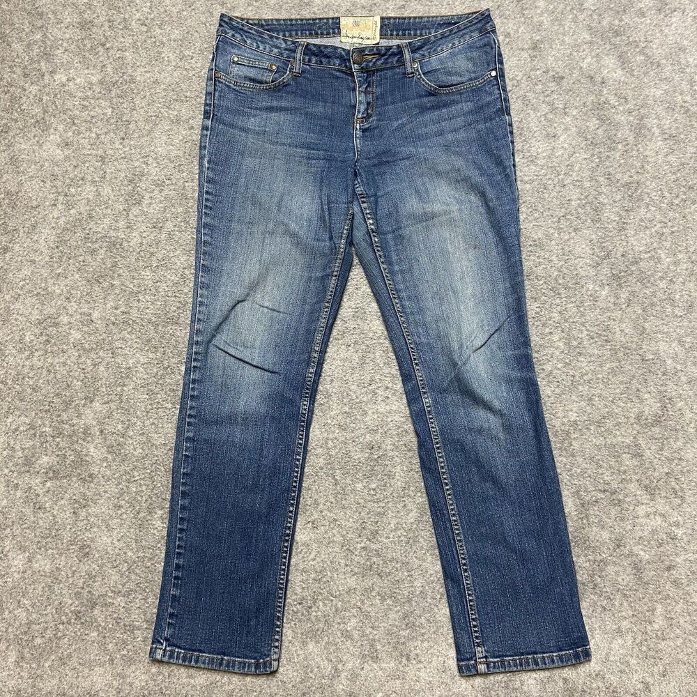 American Rag Straight Jeans Women's Sizeโ 11R Blue Denim